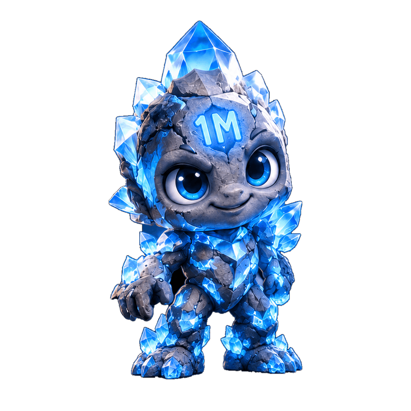 Crystal Awakening, with 1M engraved in the approved artwork
