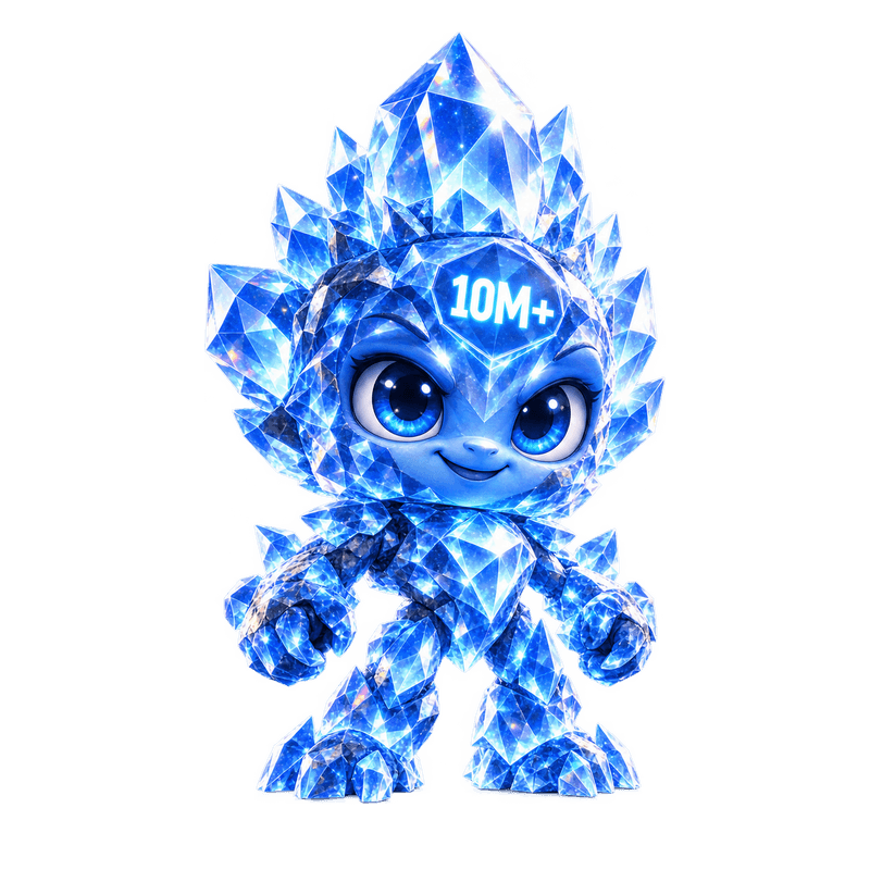 Diamond Legend, with 10M+ engraved in the approved artwork