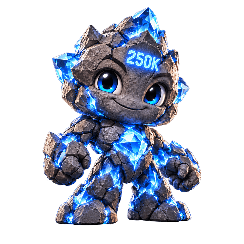 Hidden Gem, with 250K engraved in the approved artwork